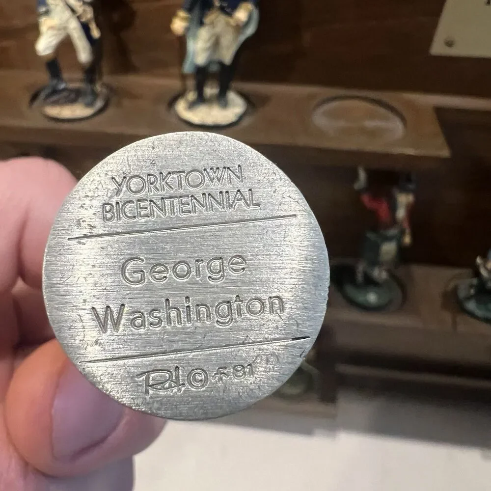 Fighting Men of the American Revolution, Yorktown Bicentennial, 1781-1981 pewter